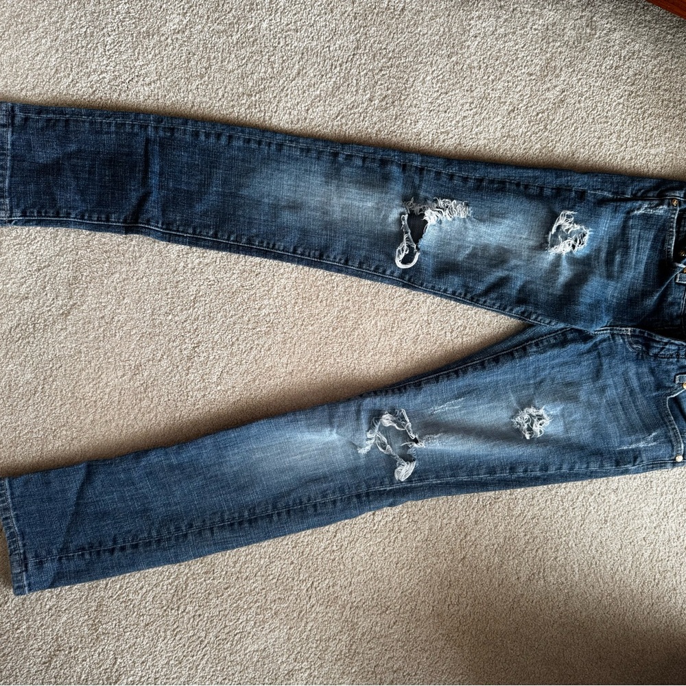 Y2K Bebe Distressed Blue Jeans